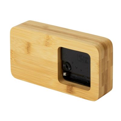 Прямоугольные настольные часы из бамбука Squarium-2