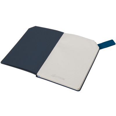 Блокнот А5 в гибкой обложке Chaplin, синий-6