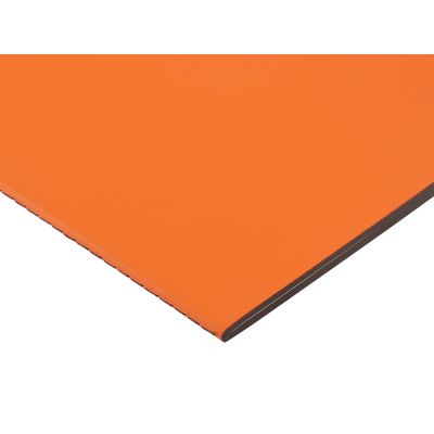 Бизнес-тетрадь А5 Pragmatic Contrast, 40 листов в клетку, оранжевый с темно-серым срезом-1