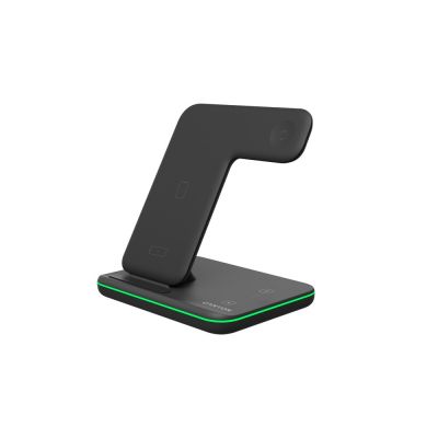 Беспроводное зарядное устройство для гаджетов 3-в-1 с технологией QI Canyon WS-303 (CNS-WCS303B), 15W, черный-0