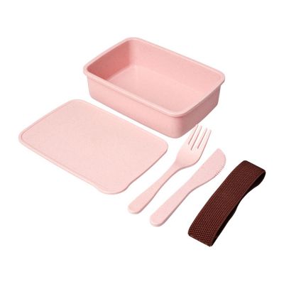 Ланч-бокс Bamberg из бамбукового волокна, розовый-2