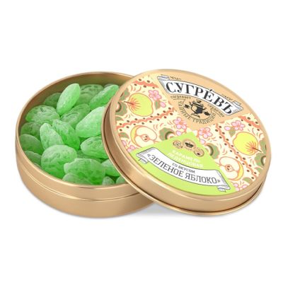 Ж/б монпансье СУГРЕВЪ яблоко-0