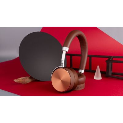 Беспроводные наушники Rombica mysound BH-13 Brown ANC, коричневый-6