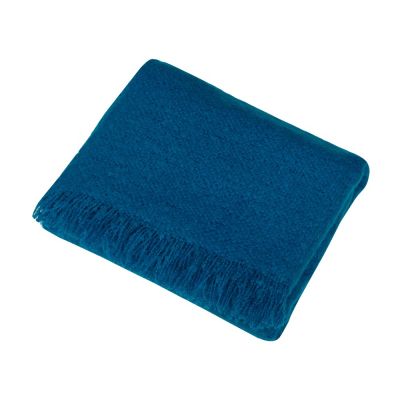 Плед акриловый Mohair, синий-2