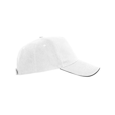 Бейсболка Eris унисекс, белый/черный-1