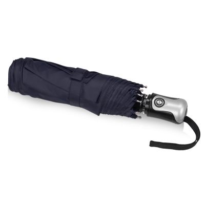 Зонт Alex трехсекционный автоматический 21,5, темно-синий-2