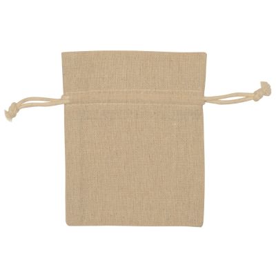 Мешочек подарочный, лен, малый, натуральный-1