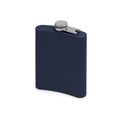 Фляжка 240 мл Remarque soft touch, 304 сталь, синий (Р)-1