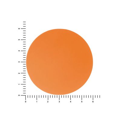 ПАТЧ КРУГ soft-touch (оранжевый ) 6,0 х 6,0 см-1