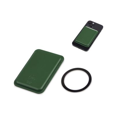 Магнитный картхолдер Cairo, темно-зеленый-0