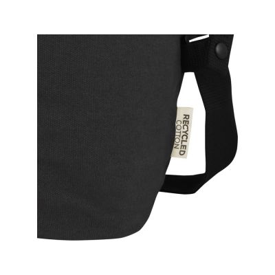 Спортивная сумка Joey из брезента, переработанного по стандарту GRS, объемом 25 л, черный-6