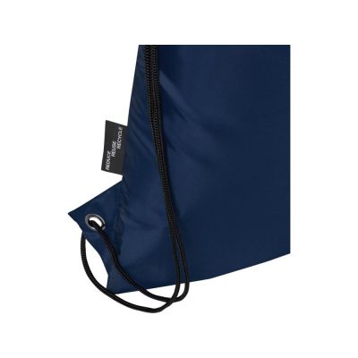 Изолированная сумка со шнурком Adventure объемом 9 л из переработанных материалов, соответствующих стандарту GRS, темно-синий-5
