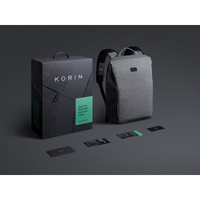 Антикражный рюкзак SnapPack для ноутбука 16, серый-23