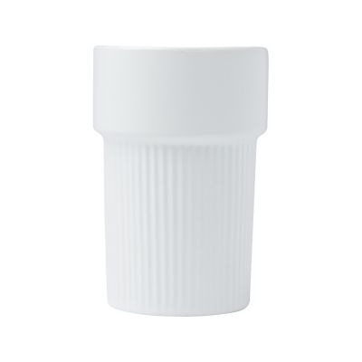 Fika стакан 340 мл с бамбуковым чехлом - Белый-1