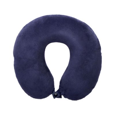 Подушка Basic из микрофибры с эффектом памяти U-shape, синий (P)-1