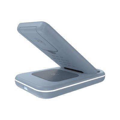 Беспроводное зарядное устройство 3-в-1 CANYON WS-304 (CNS-WCS304B), 15W, голубой-3