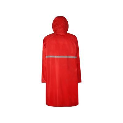 Длинный дождевик Lanai  из полиэстера со светоотражающей тесьмой, красный-3