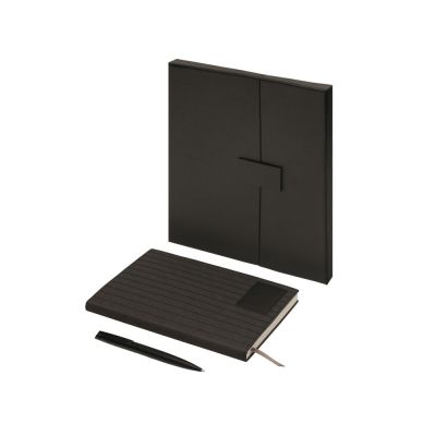 Подарочный набор Bradburry &Co с блокнотом А5 и ручкой, черный-0