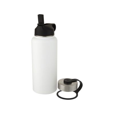Supra медная спортивная бутылка объемом 1 л с вакуумной изоляцией и 2 крышками, белый-2