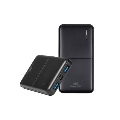 RIVACASE VA2532 (10000 мАч) QC/PD 20W внешний аккумулятор с дисплеем, черный 12/48-12