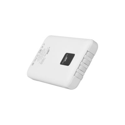 RIVACASE VA2210 (10000 мАч) внешний аккумулятор с дисплеем и встроенными кабелями, белый, 12/48-6