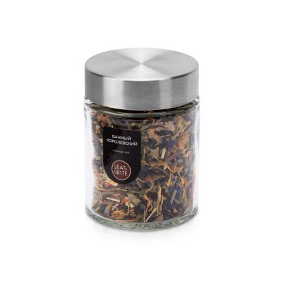 Чай черный, серия Essence,  банный королевский, стеклянная банка-0