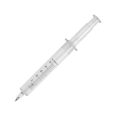 Ручка шариковая Шприц, прозрачный-0