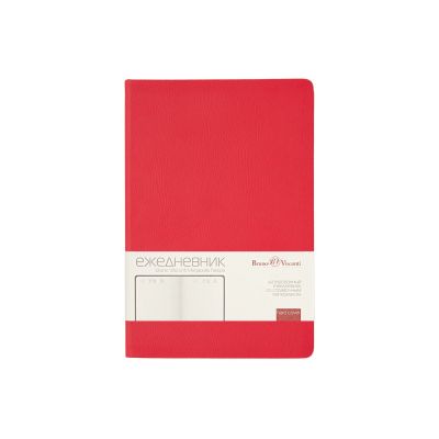 Ежедневник А5 датированный Megapolis Nappa на 2026, красный-2