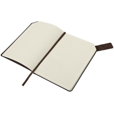 Блокнот А5 в гибкой обложке Chaplin, шоколадный-7