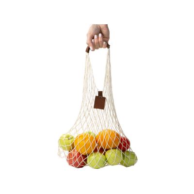 Авоська Dream М old style 15 литров с кожаными ручками, натуральный (19)-3