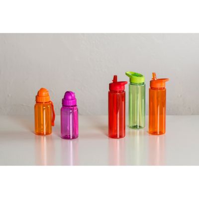 Бутылка для воды со складной соломинкой Kidz 500 мл, зеленое яблоко-5