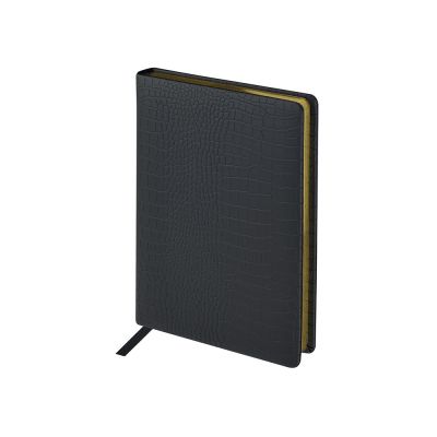 Ежедневник недатированный А5 Amazonia, черный с золотым обрезом-0