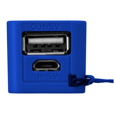 Портативное зарядное устройство Jive, ярко-синий/белый-3