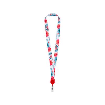 Ланъярд 2 см с ретрактором, красный-2