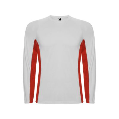 Футболка Shanghai  мужская с длинным рукавом, белый/красный-0