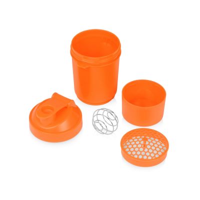 Шейкер для спортивного питания Level Up, оранжевый-3