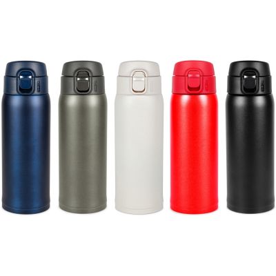 Термокружка Relaxika 701 (0,48 литра), черная (без лого)-19