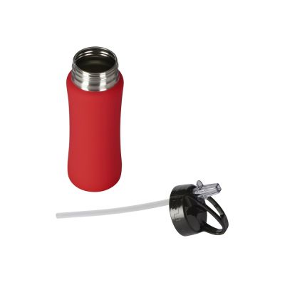 Бутылка для воды Bottle C1, сталь, soft touch, 600 мл, красный-1