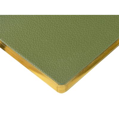 Еженедельник недатированный А6 Verde с нашивкой, зеленый-4