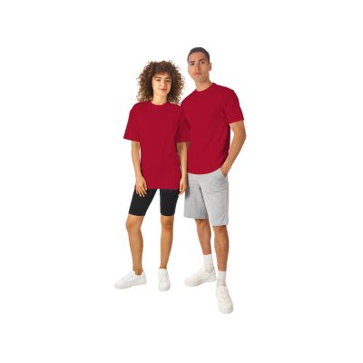 Футболка из френч терри Warsaw унисекс 220гр, красный-5