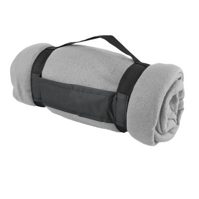 Подарочный набор с термосом и пледом Serenity, белый/серый-3