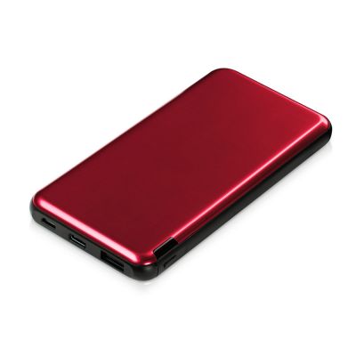 Внешний аккумулятор Forge v.2, металл, 10000mah, красный-0