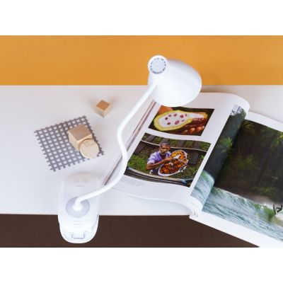 Настольная лампа Rombica LED Clamp, белый-5