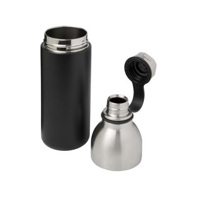 Медная спортивная бутылка с вакуумной изоляцией Koln объемом 590 мл, черный-2