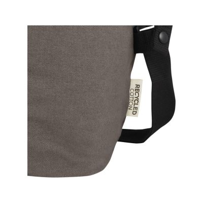 Спортивная сумка Joey из брезента, переработанного по стандарту GRS, объемом 25 л, серый-6