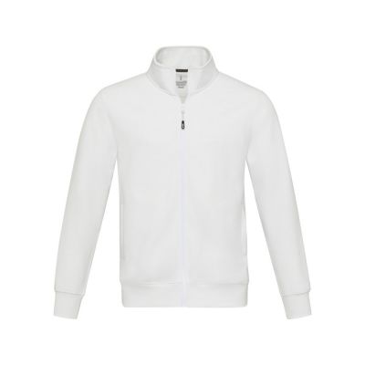 Galena унисекс-свитер с полноразмерной молнией из переработанных материалов Aware™  - Белый-1