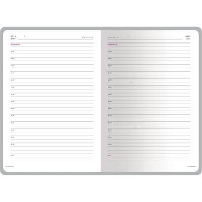 Ежедневник недатированный А5 Sidney Nebraska, синий (серебряный обрез, серебряные уголки)-4