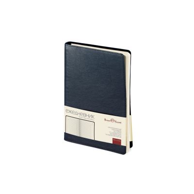 Ежедневник А5 недатированный Milano, темно-синий-0