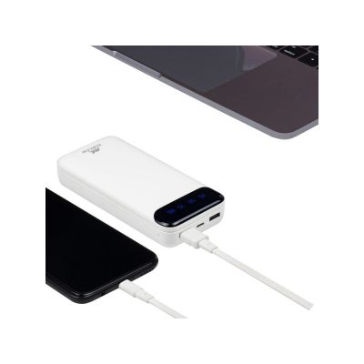 RIVACASE VA2280 (20000mAh) с дисплеем, белый, внешний аккумулятор /24-15
