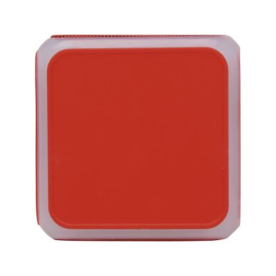 Портативная колонка Cube с подсветкой, красный-6